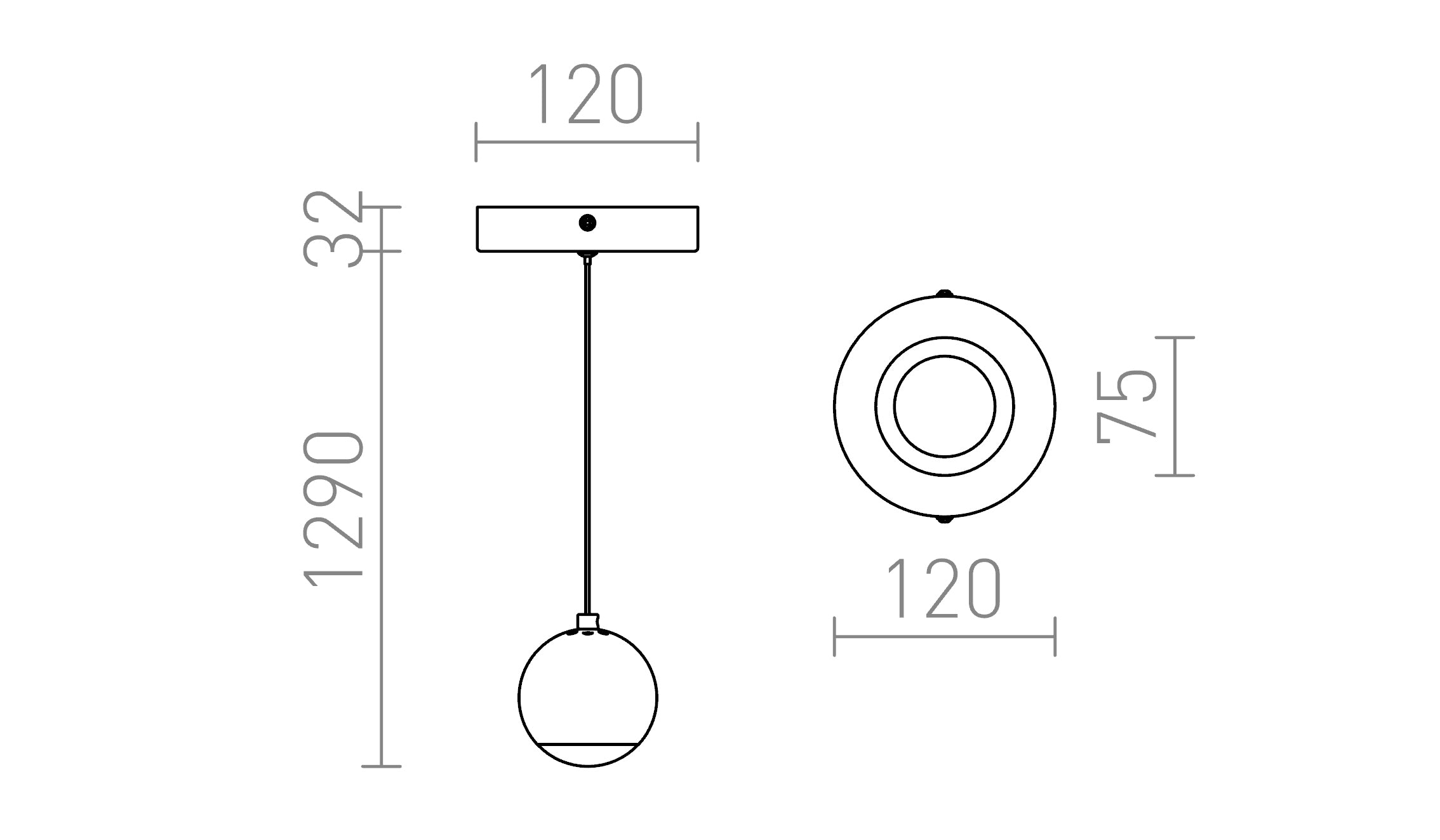 GLOSSY ZÁVĚSNÁ - Schéma produktu