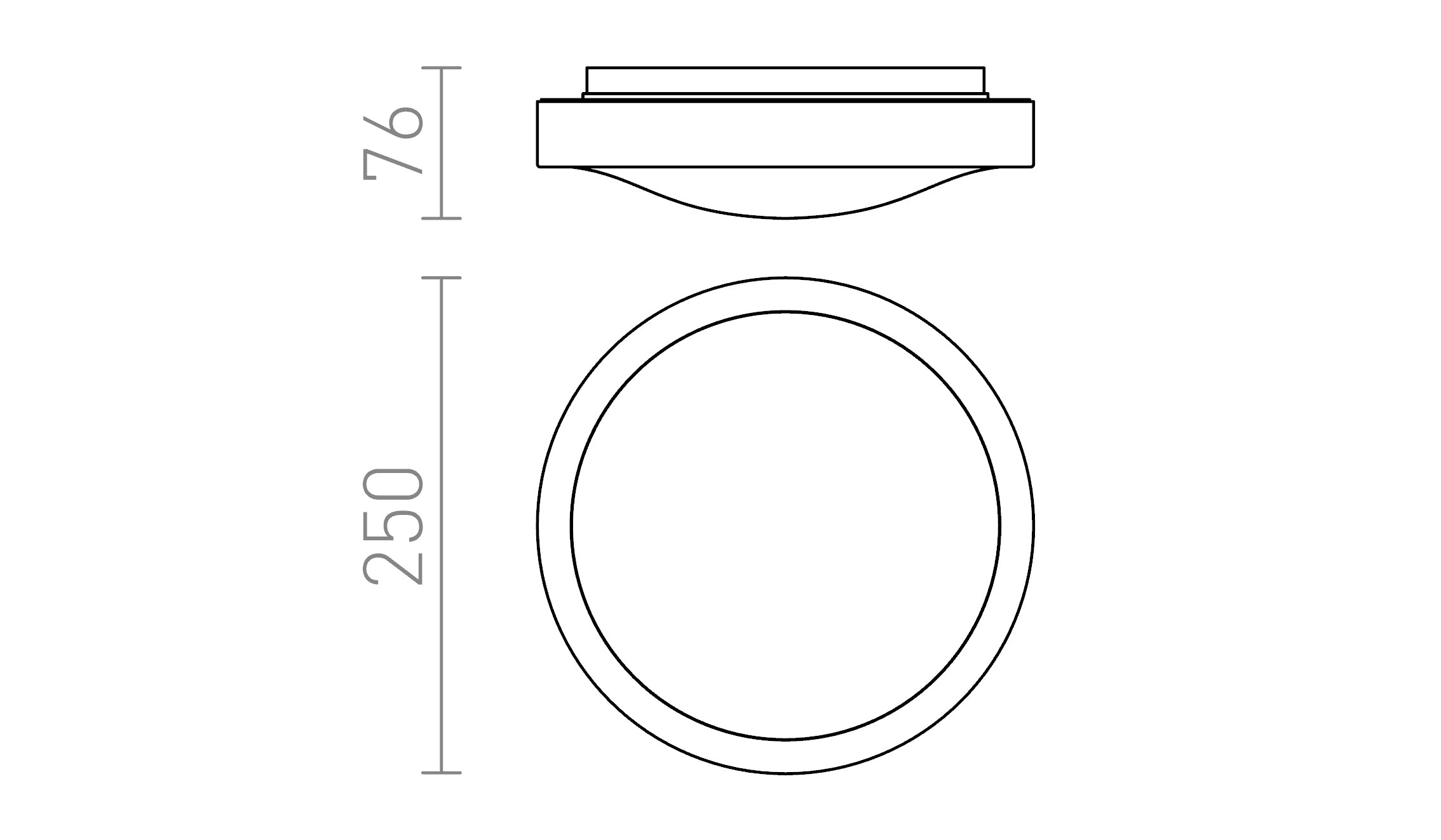 MELISA 25 ceiling lamp - Product sketch