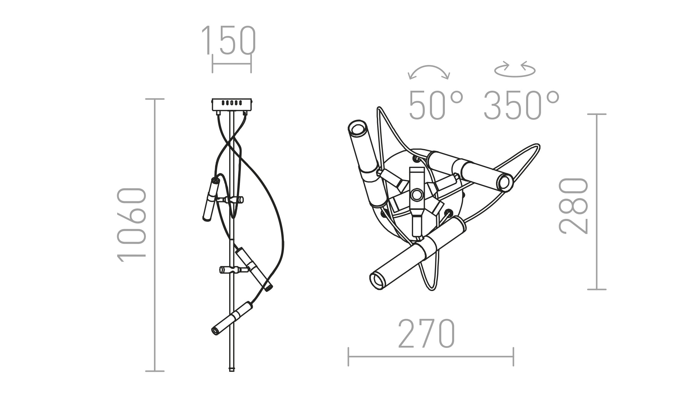 VIPER CEILING - Product sketch