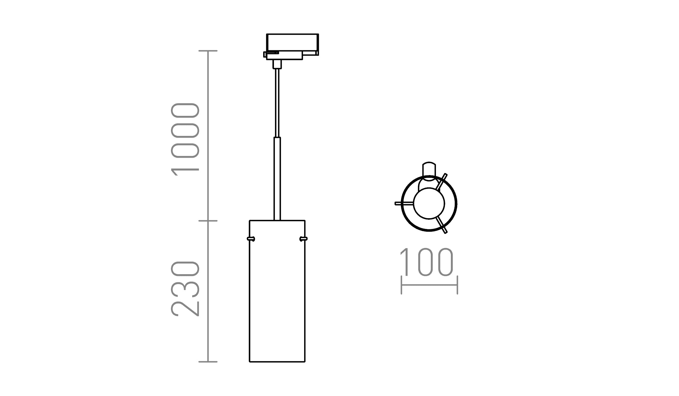 SANSSOUCI FOR 3-CIRCUIT TRACK CHROME - Product sketch
