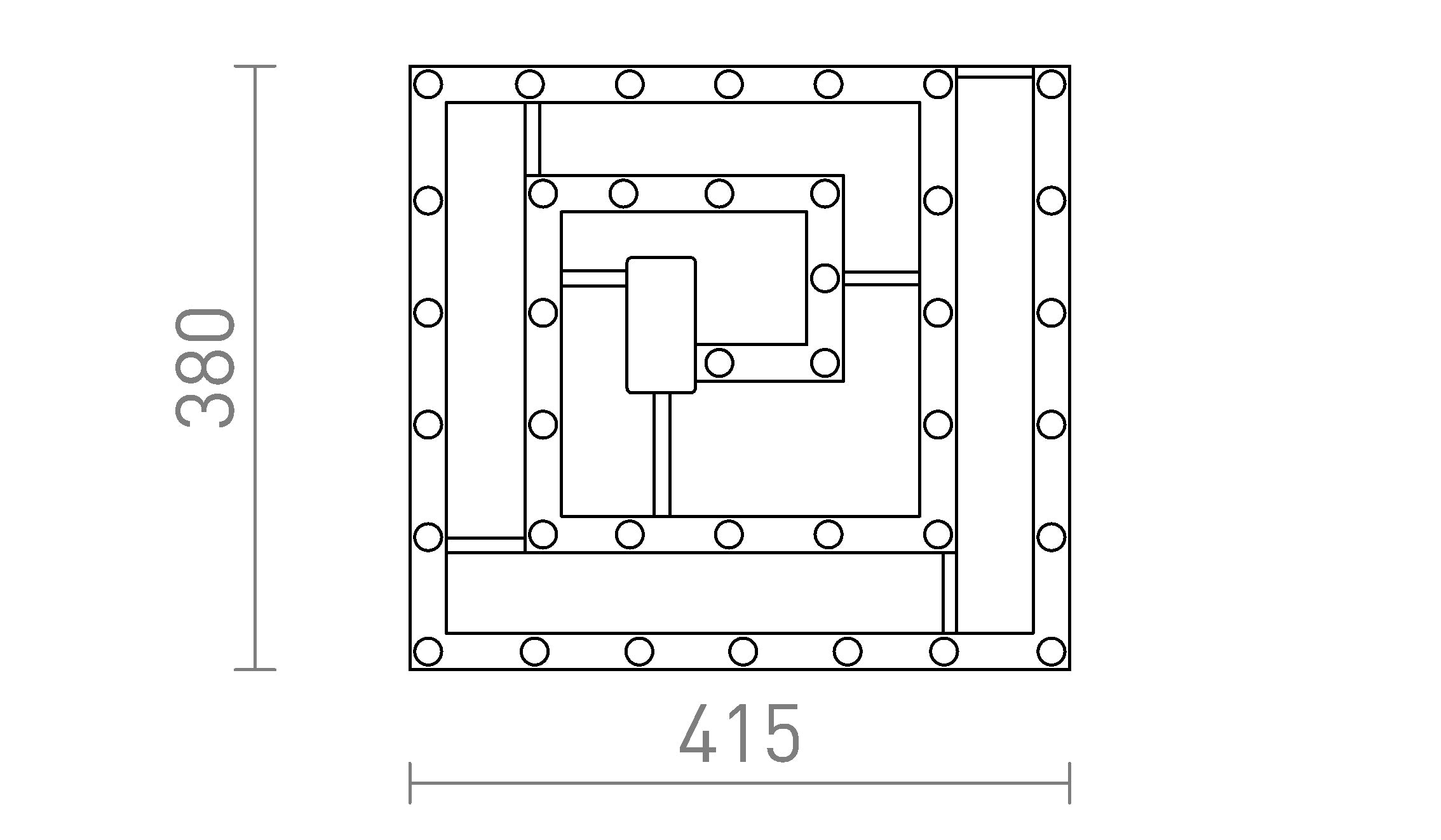 LED MODULE SQ 41 - Product sketch