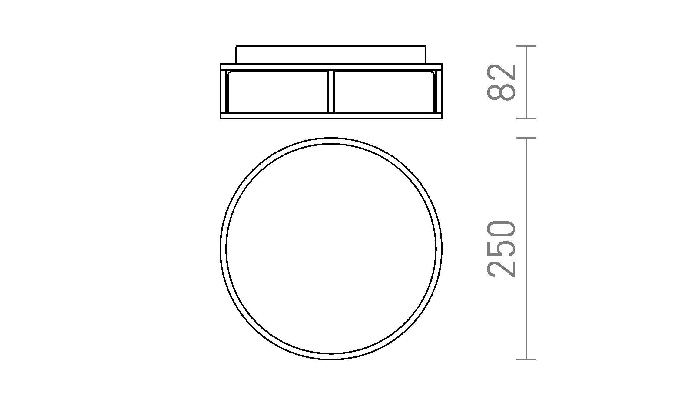 GRANDE LED 25 - Schéma produktu