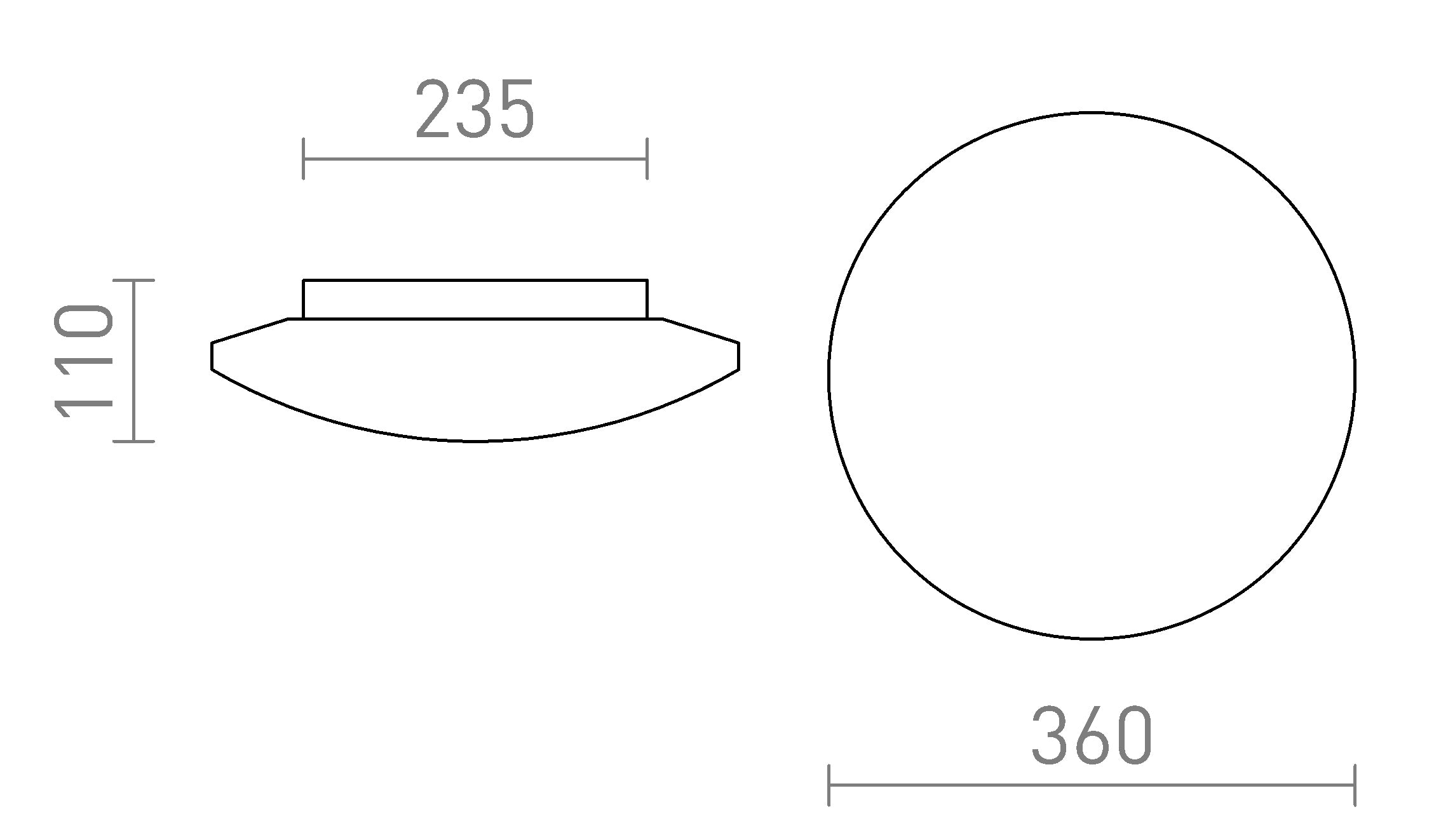 SARA LED 36 - Schéma produktu