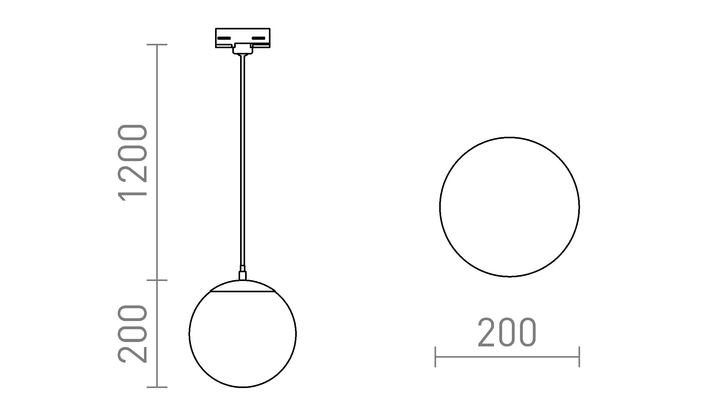 LUNA 20 PRO TŘÍOKRUH. LIŠTU - Schéma produktu