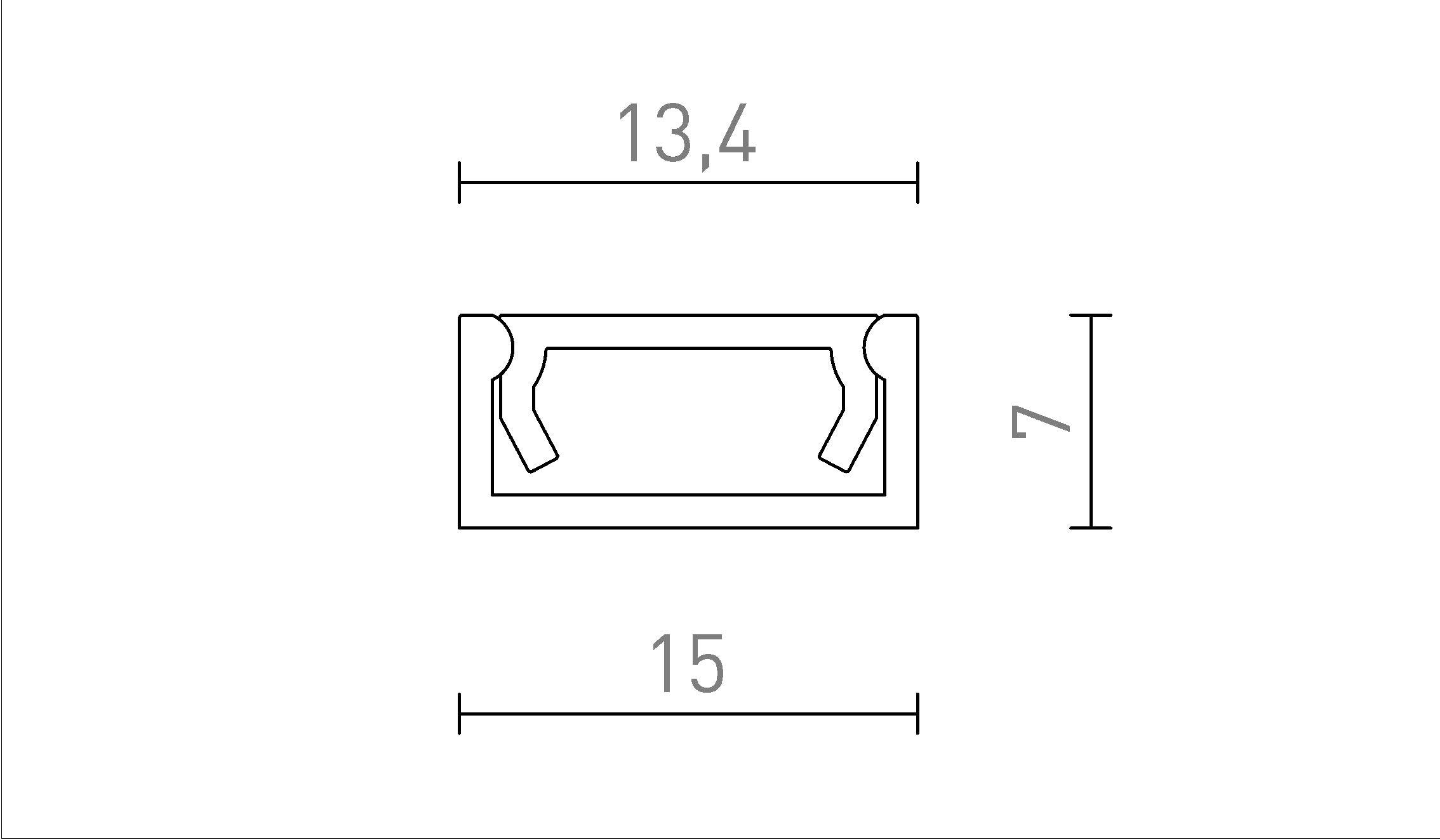 LED PROFILE G - Schéma produktu