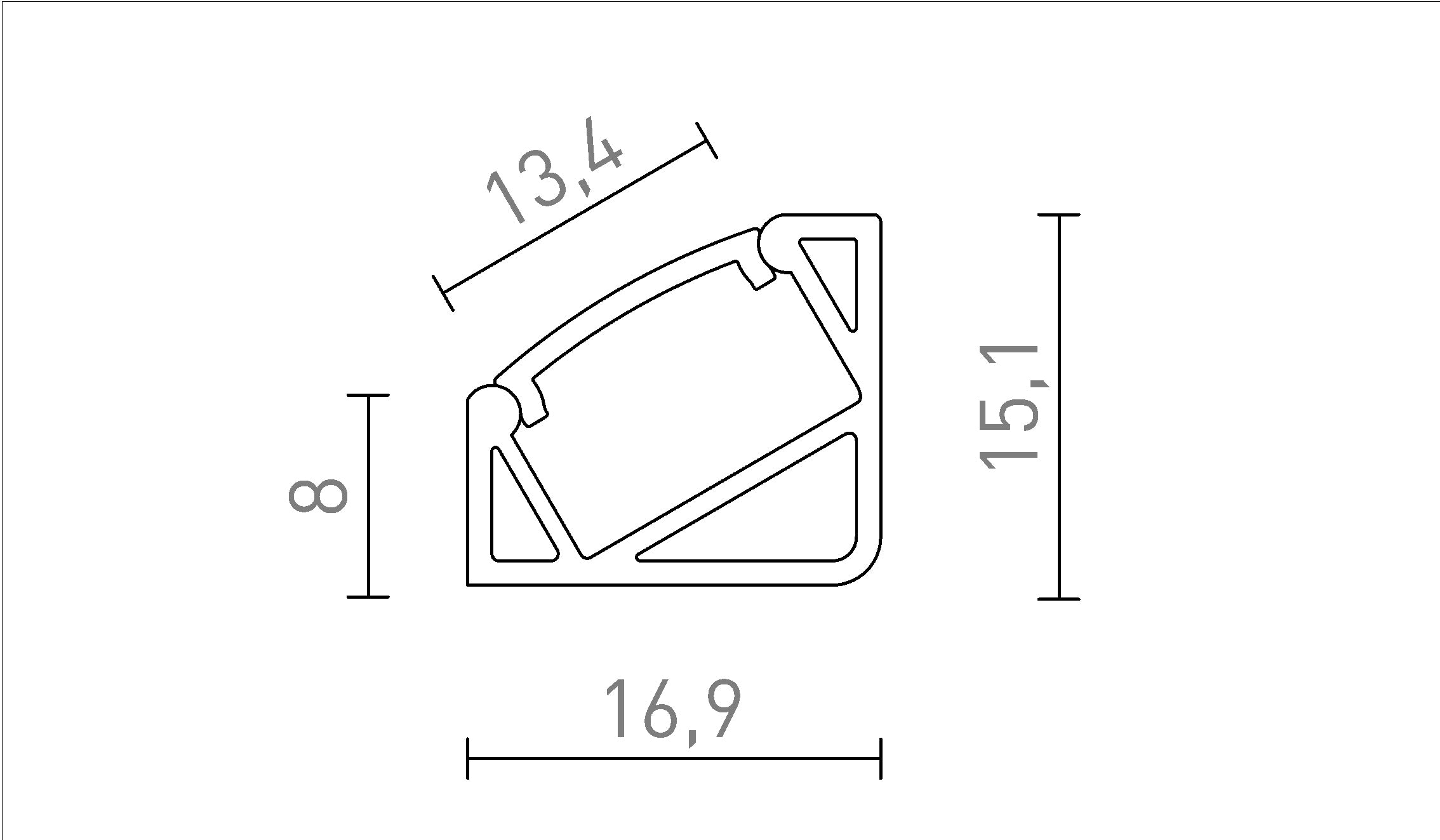 LED PROFILE I 30/60 - Schéma produktu