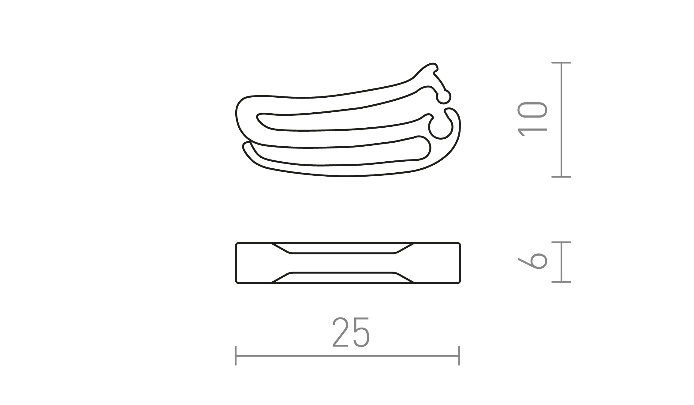 WAVE CLIP - Product sketch