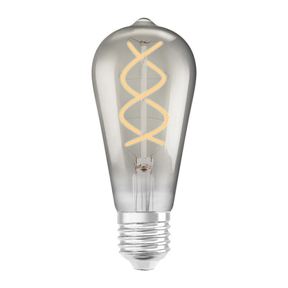 RENDL light source OSRAM Vintage Edison SPIRAL  smoke-colored 230V E27 LED EQ15  1800K G13581 2