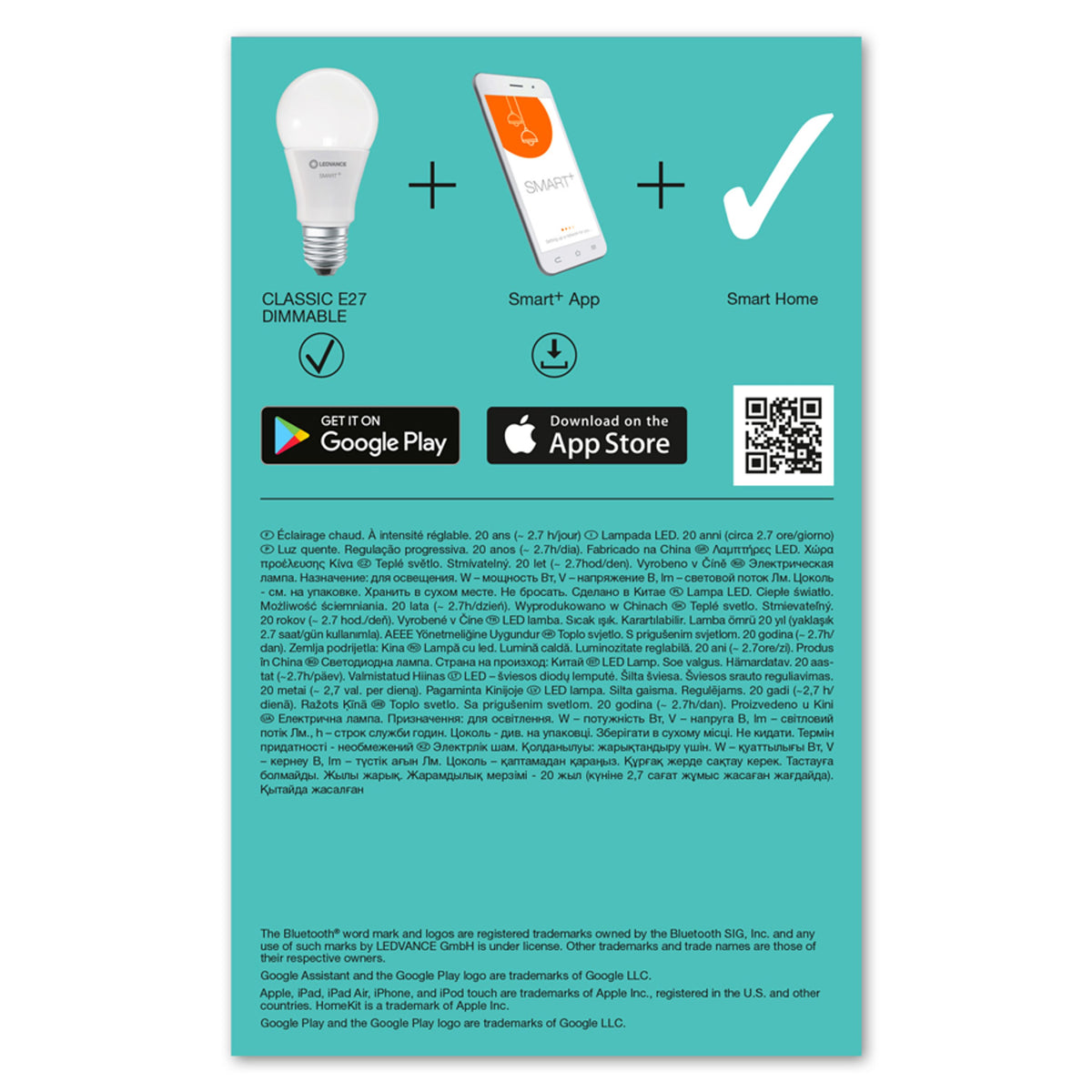 RENDL light source OSRAM SMART+ Classic   matte 230V E27 LED EQ60  2700K G13700 4