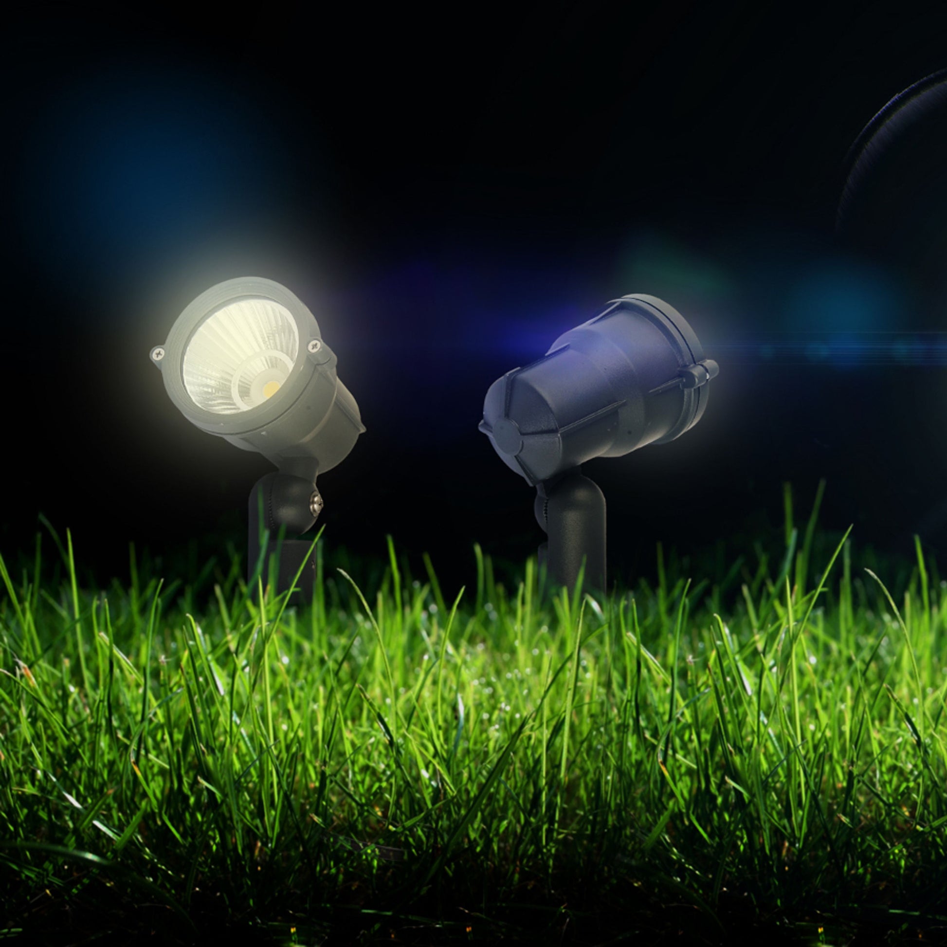 RENDL outdoor lamp GARY LED on spike grey 230V LED 10W 45° IP65 3000K R10527 4