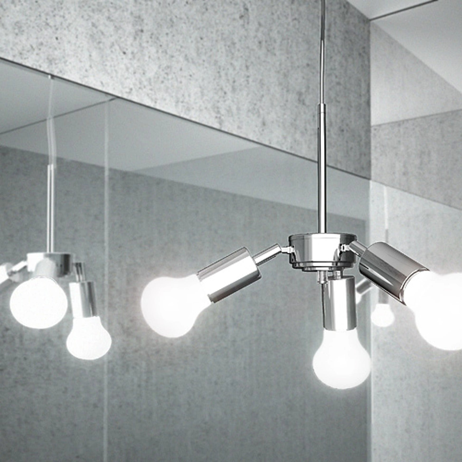 RENDL shades, shade bases, pendent sets TRIX pendant set  chrome 230V LED E27 3x15W R10615 7