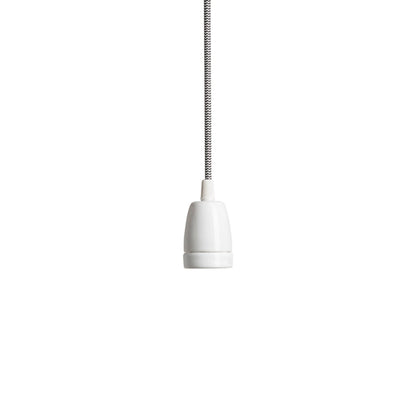 RENDL shades, shade bases, pendent sets FABIO pendant set black/white porcelain 230V LED E27 15W R10617 7