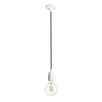 RENDL shades, shade bases, pendent sets FABIO pendant set black porcelain 230V LED E27 15W R10618 2