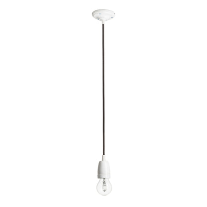 RENDL shades, shade bases, pendent sets FABIO pendant set black porcelain 230V LED E27 15W R10618 8