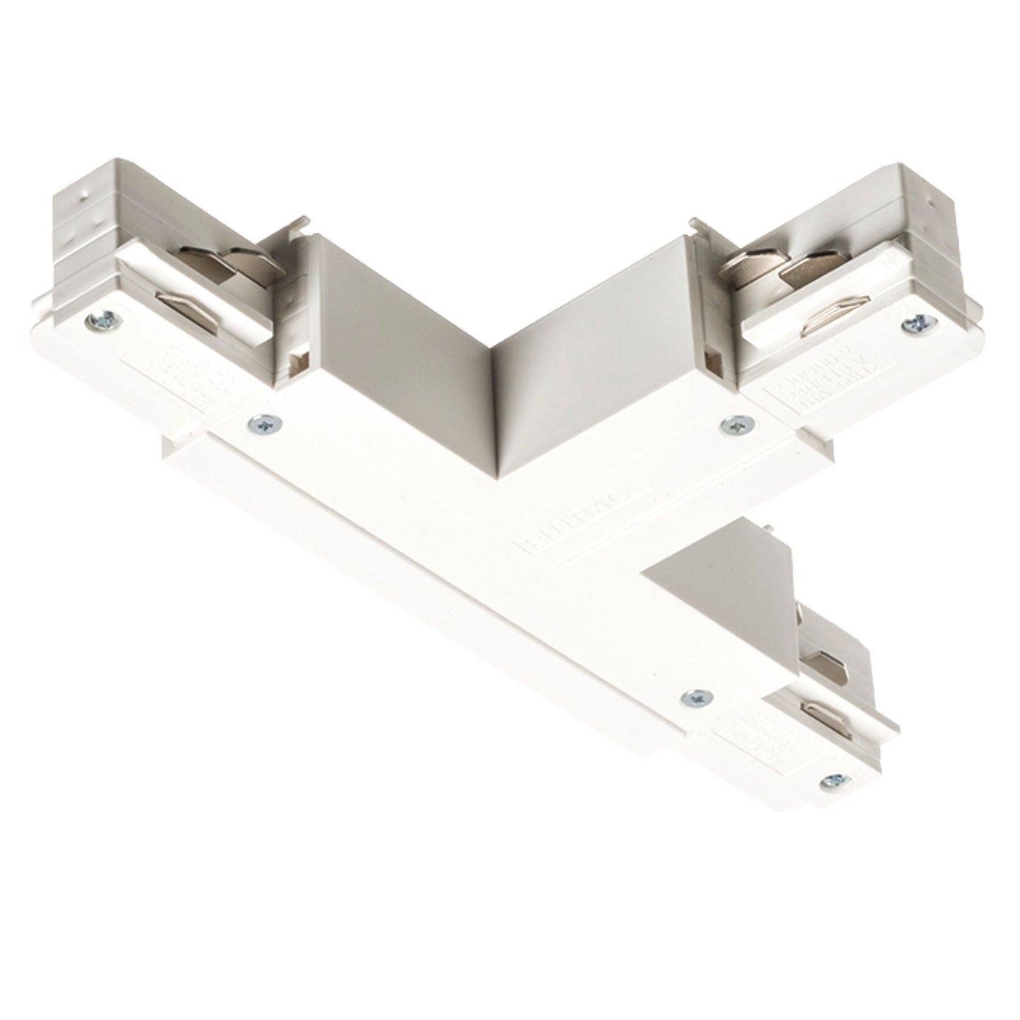 RENDL 3-circuit track system EUTRAC T connector, polarity left white 230V  R11335 1