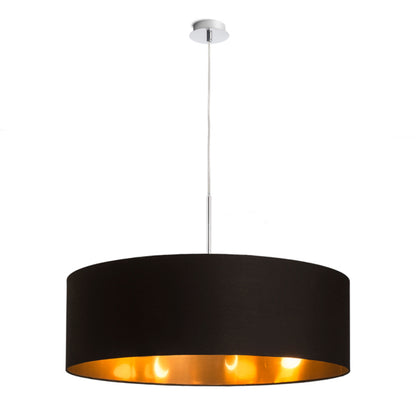 RENDL shades, shade bases, pendent sets RON 60/19 shade Polycotton black/copper foil max. 23W R11479 2