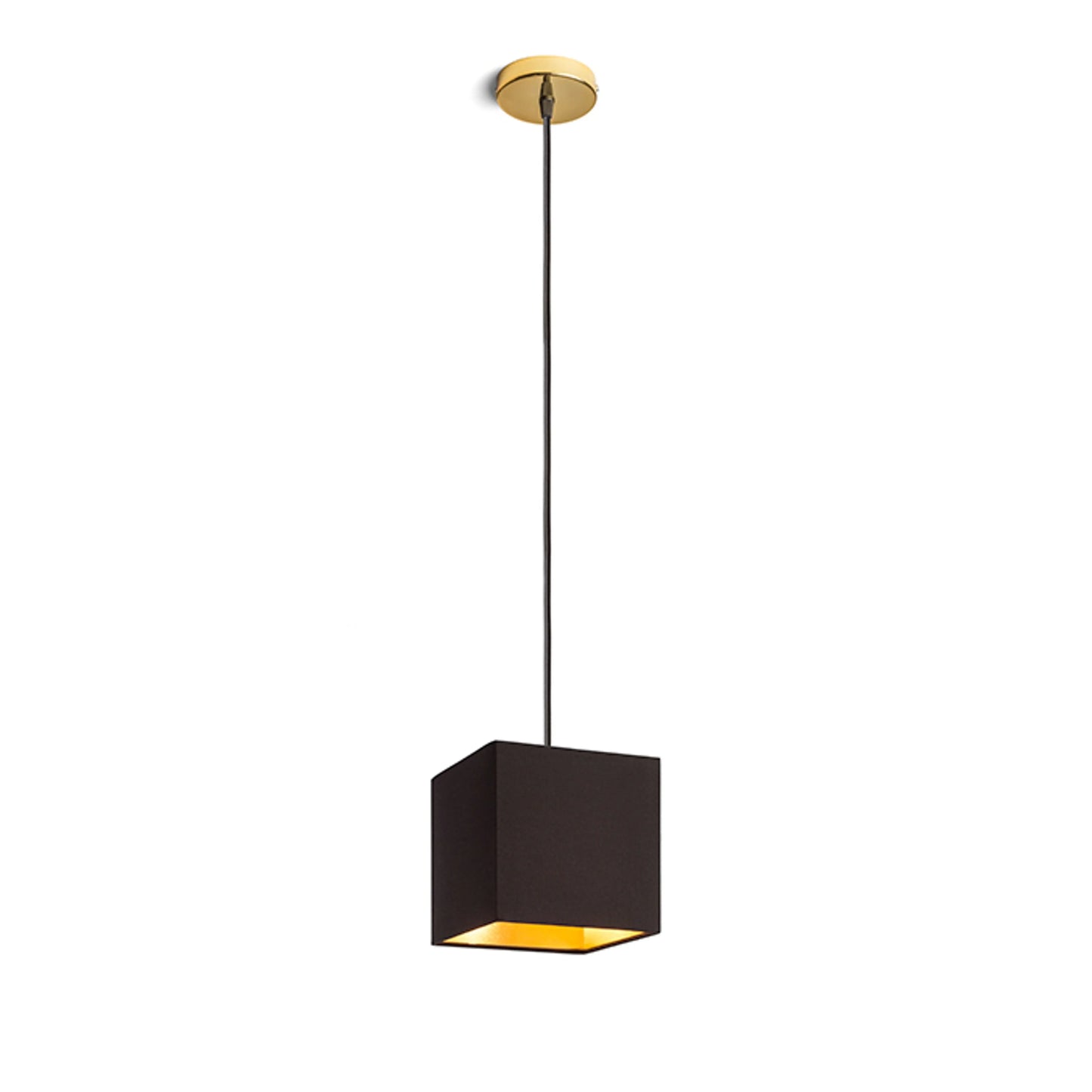 RENDL shades, shade bases, pendent sets TEMPO 15/15 shade Polycotton black/golden foil max. 28W R11812 3