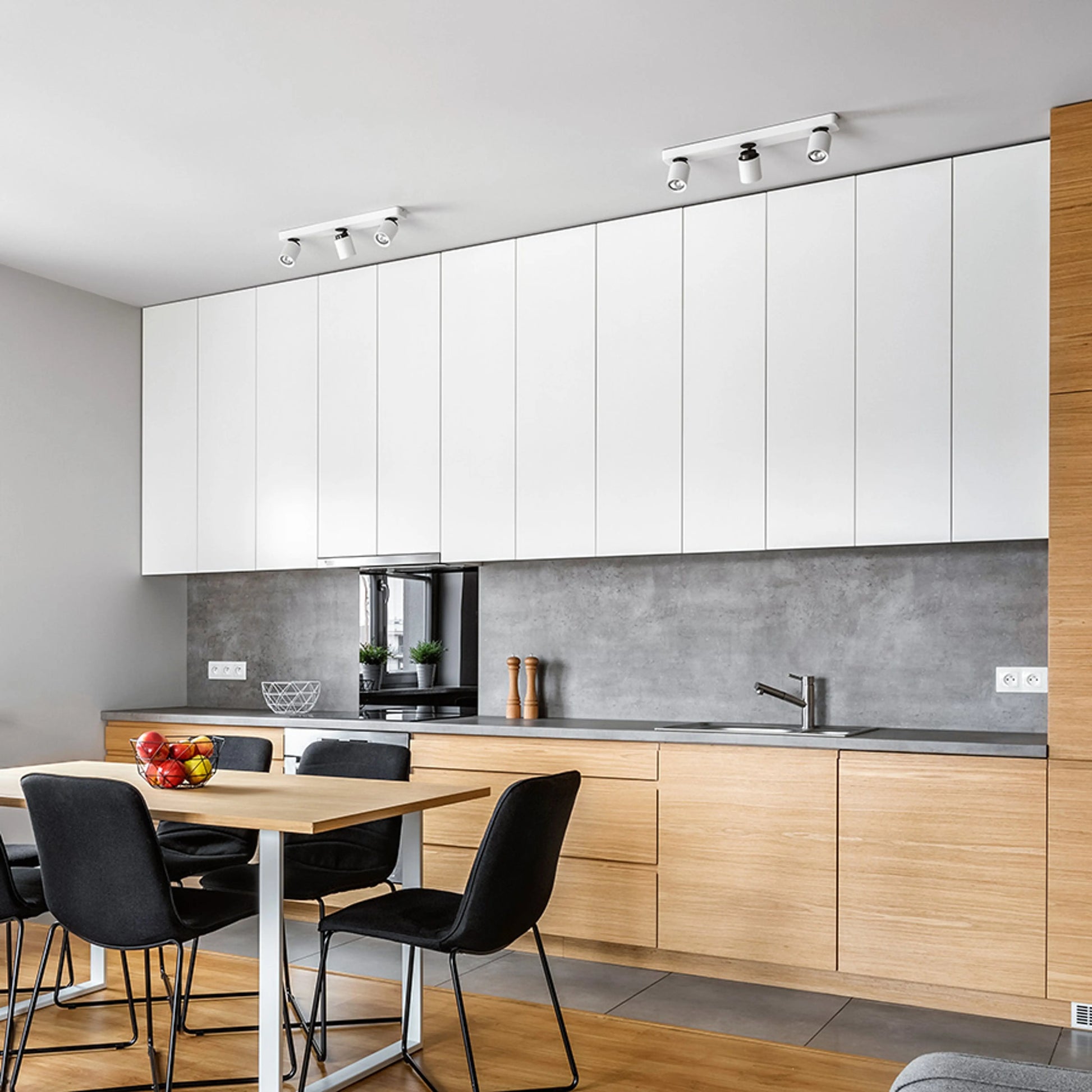 RENDL spotlight DUGME III  white/anthracite grey  230V GU10 3x35W R12078 5