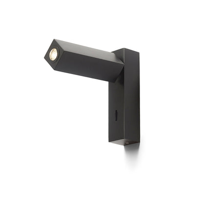 RENDL spotlight FADO I wall black 230V LED 3W 45° 4000K R12473 8