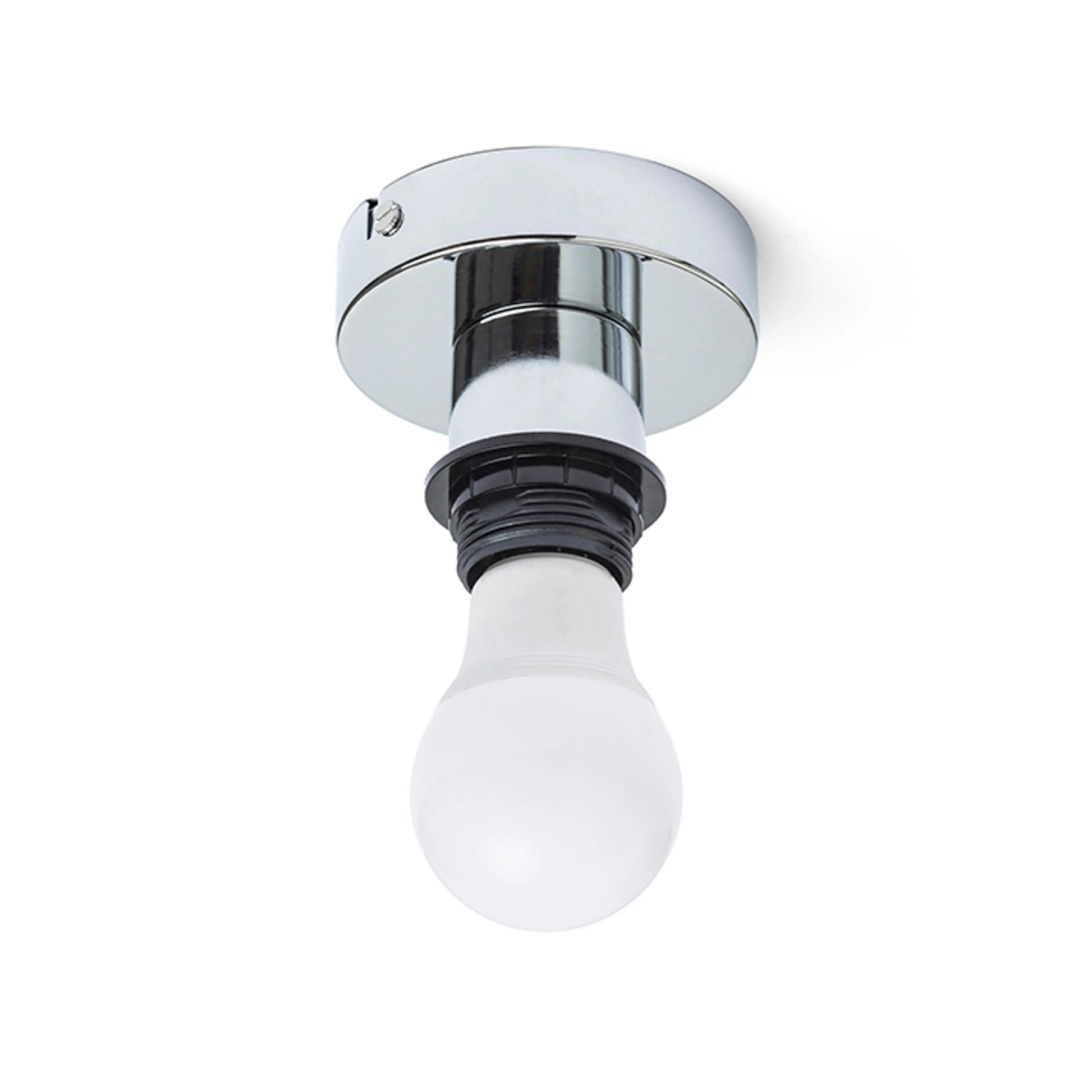 RENDL shades, shade bases, pendent sets SOLO R ceiling base  chrome 230V LED E27 15W R12583 2