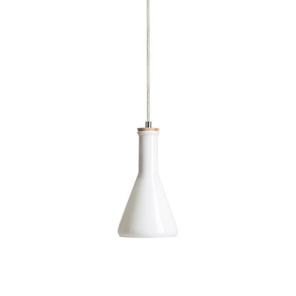 RENDL pendant lamp PULIRE CON pendant  opal-colored glass/wood/chrome 230V LED E14 6W R12663 5
