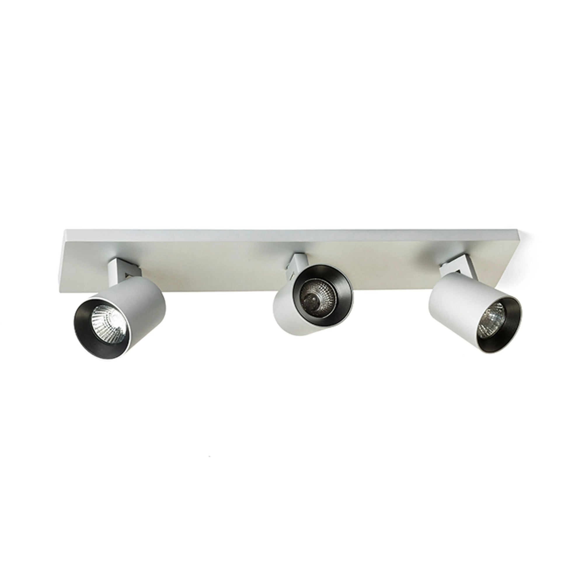 RENDL spotlight KENNY III surface mounted  brushed aluminum/black 230V LED GU10 3x8W R12919 3