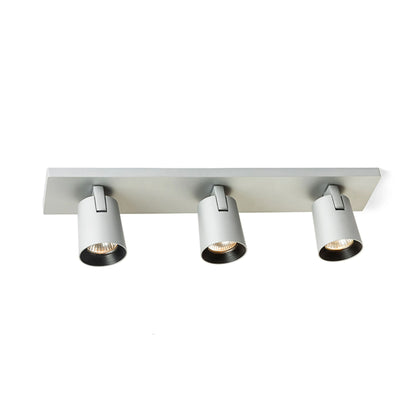 RENDL spotlight KENNY III surface mounted  brushed aluminum/black 230V LED GU10 3x8W R12919 4