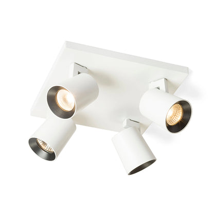 RENDL spotlight KENNY IV ceiling white/black  230V LED GU10 4x8W R12921 1