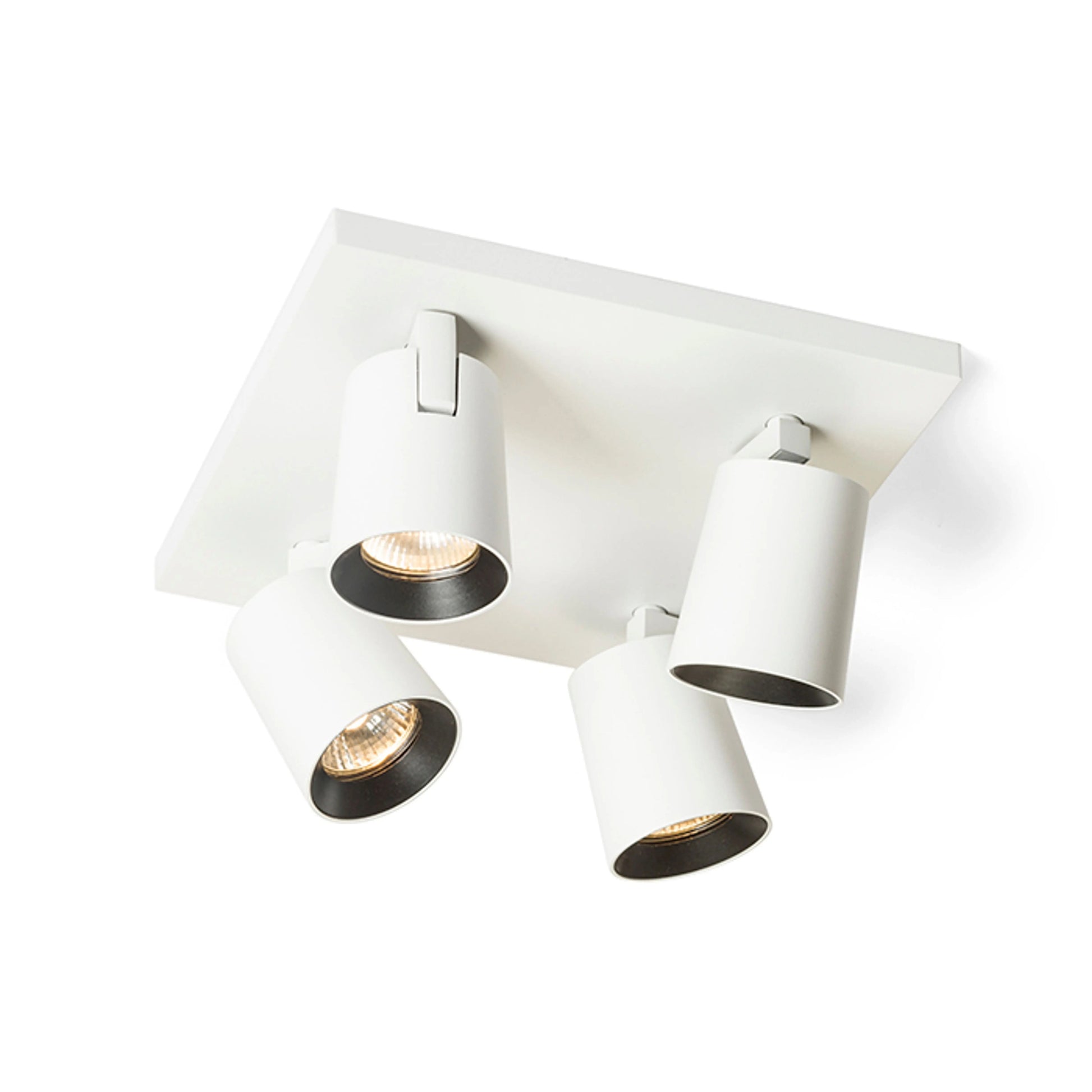 RENDL spotlight KENNY IV ceiling white/black  230V LED GU10 4x8W R12921 4