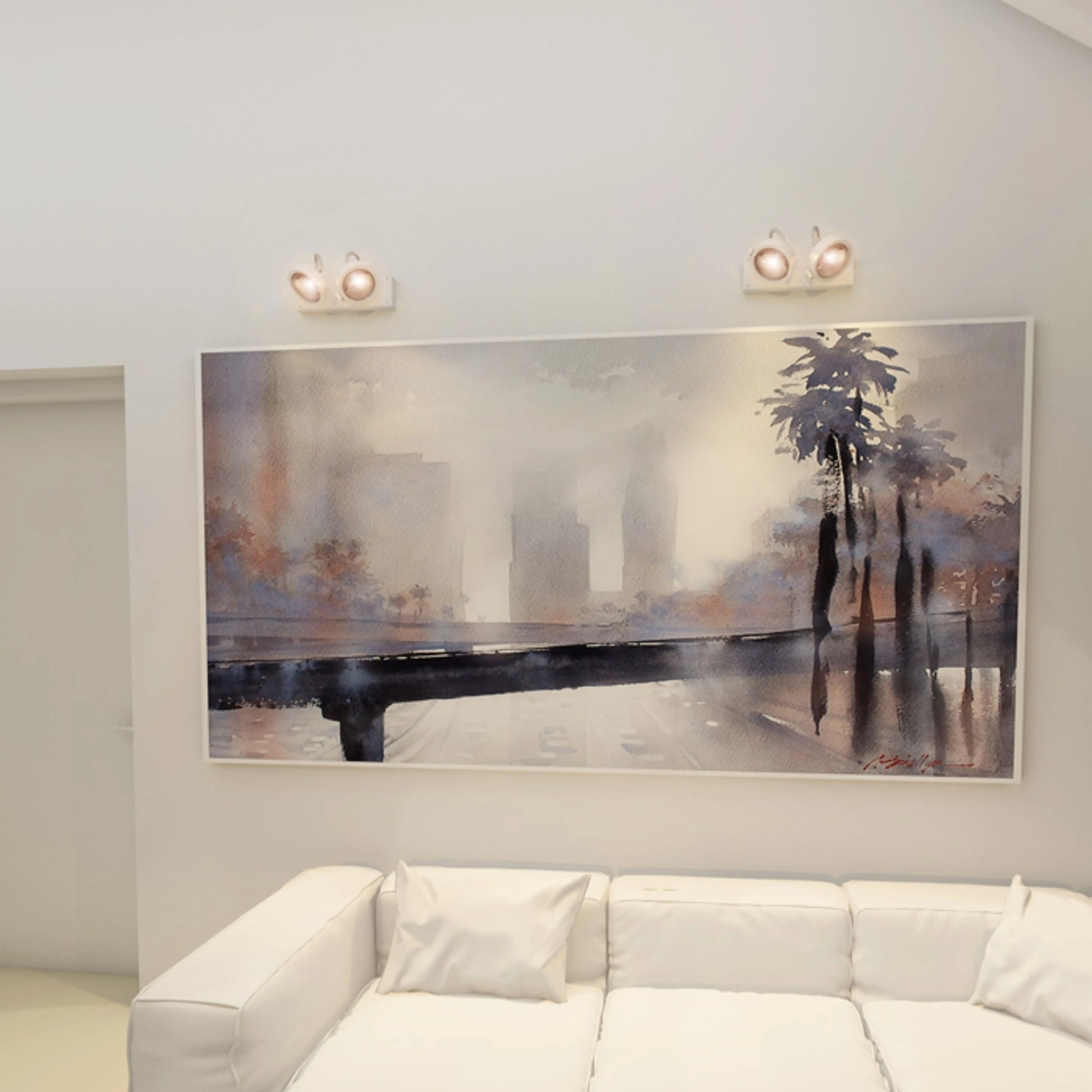 RENDL spotlight KELLY LED II DIMM wall white 230V LED 2x12W 24° 3000K R13106 3