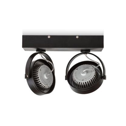 RENDL spotlight KELLY LED II DIMM wall black 230V LED 2x12W 24° 3000K R13107 3