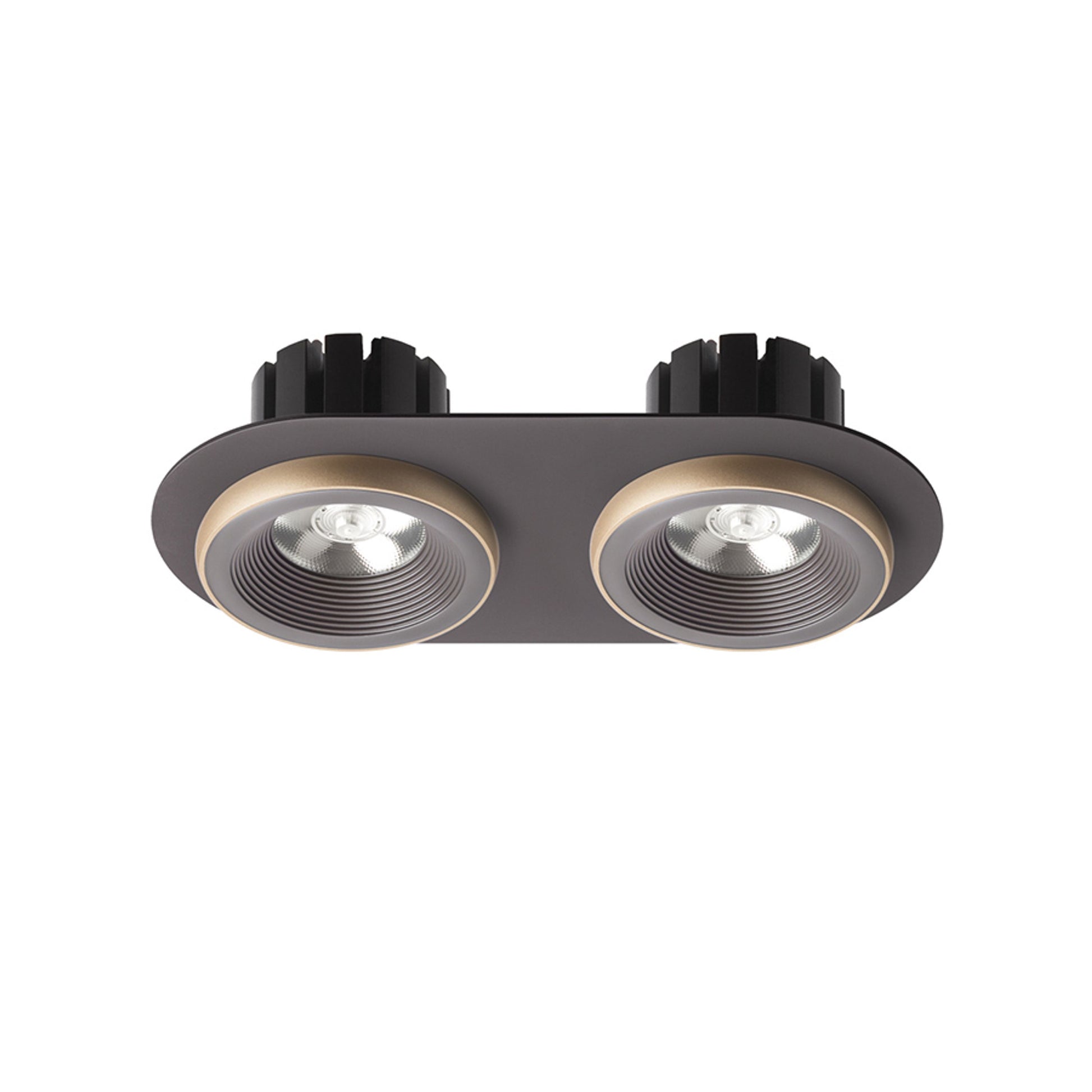 RENDL recessed light SHARM R II recessed brown/pearl gold 230V LED 2x10W 24° 3000K R13242 3