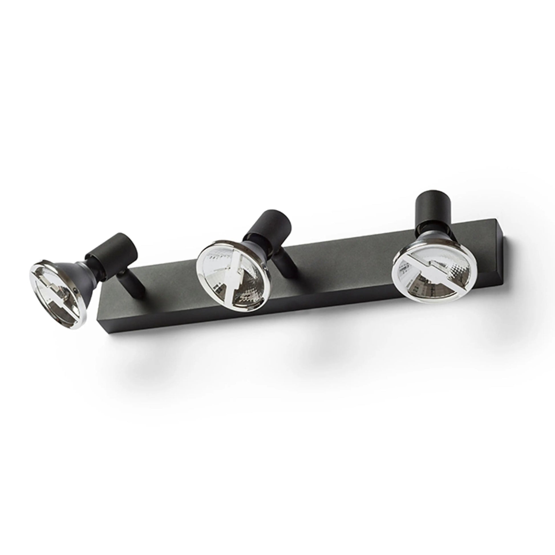 RENDL spotlight TRICA III wall black 230V GU10 3x25W R13376 2