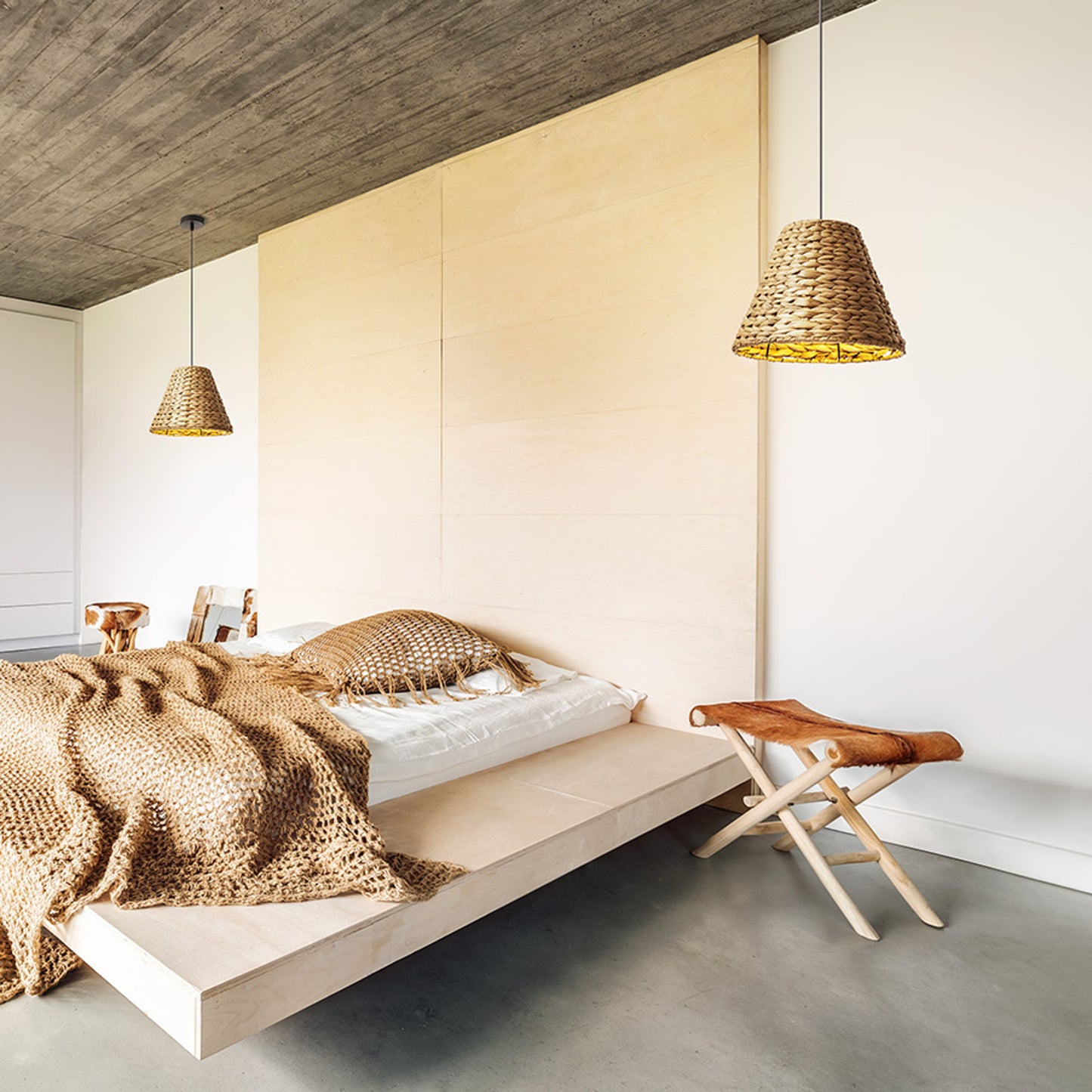 RENDL pendant lamp JAMAICA 34 pendant  natural 230V LED E27 15W R13397 3