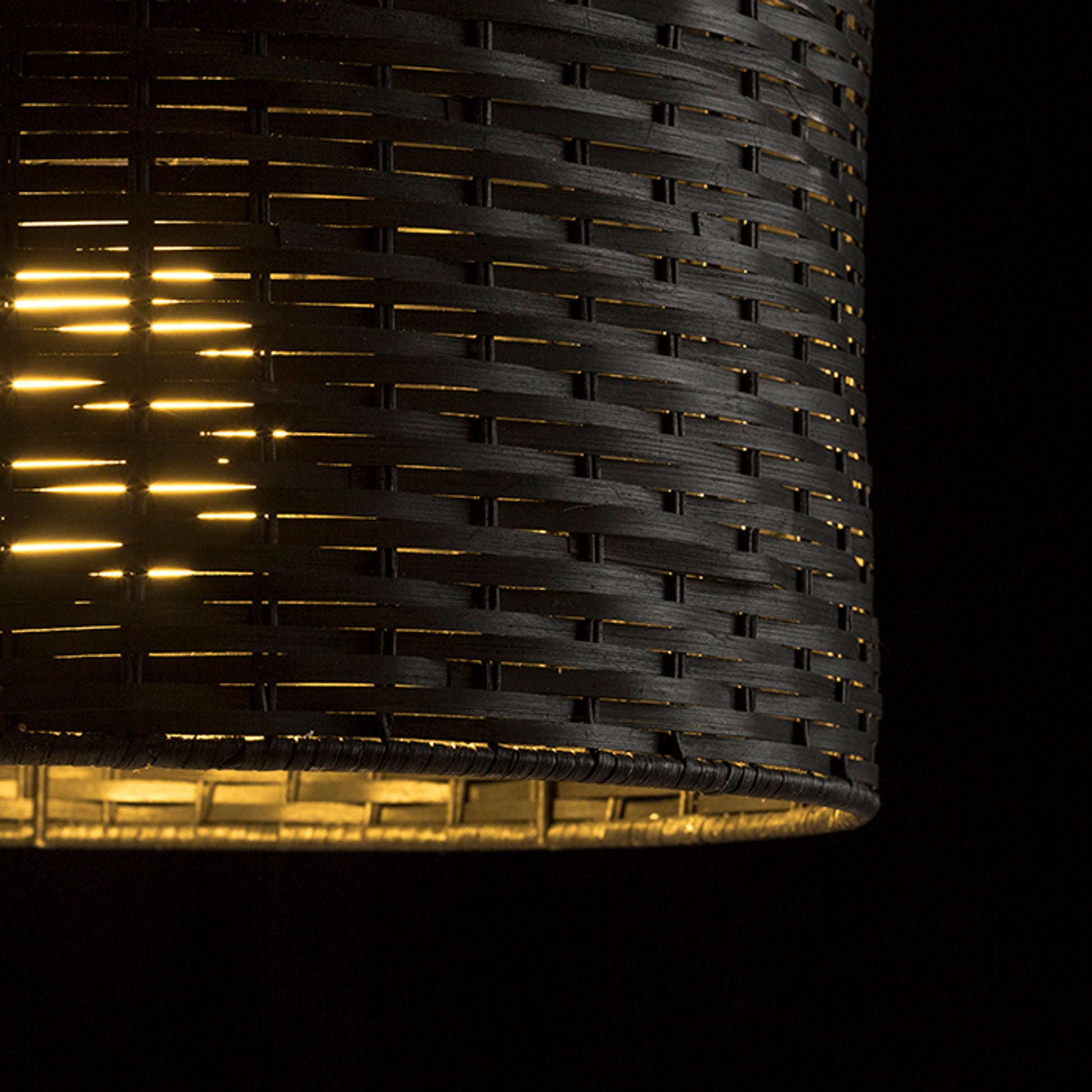 RENDL pendant lamp FIATLUX 41/24 pendant black bamboo 230V LED E27 15W R13398 3