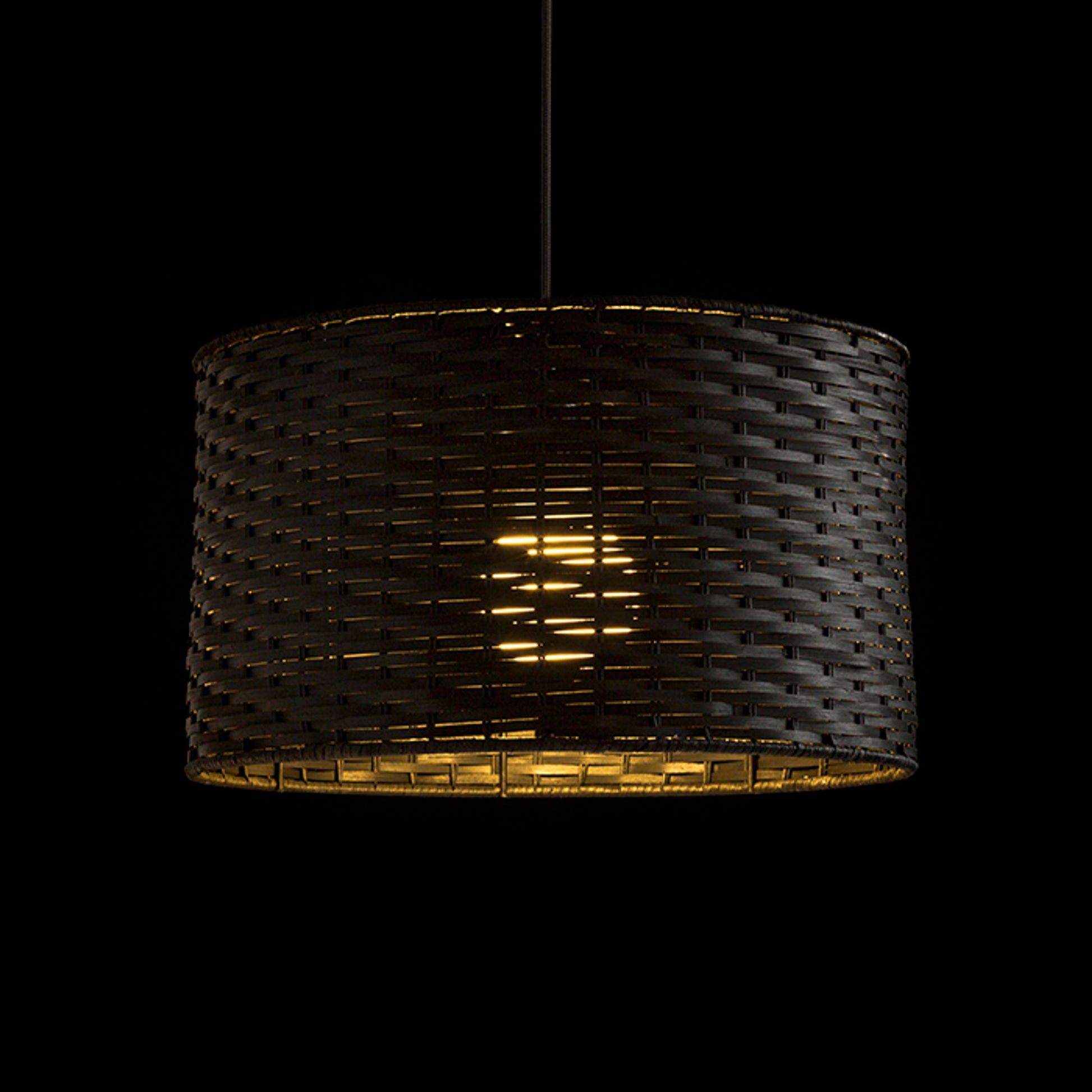 RENDL pendant lamp FIATLUX 41/24 pendant black bamboo 230V LED E27 15W R13398 7