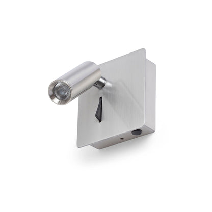 RENDL spotlight MIG wall matt nickel 230V LED 3W 30° 3000K R13646 2