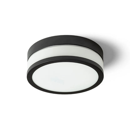 RENDL surface mounted lamp CIRA LED 23 ceiling  opal-colored glass/black 230V LED 12W IP44  3000K R13680 2