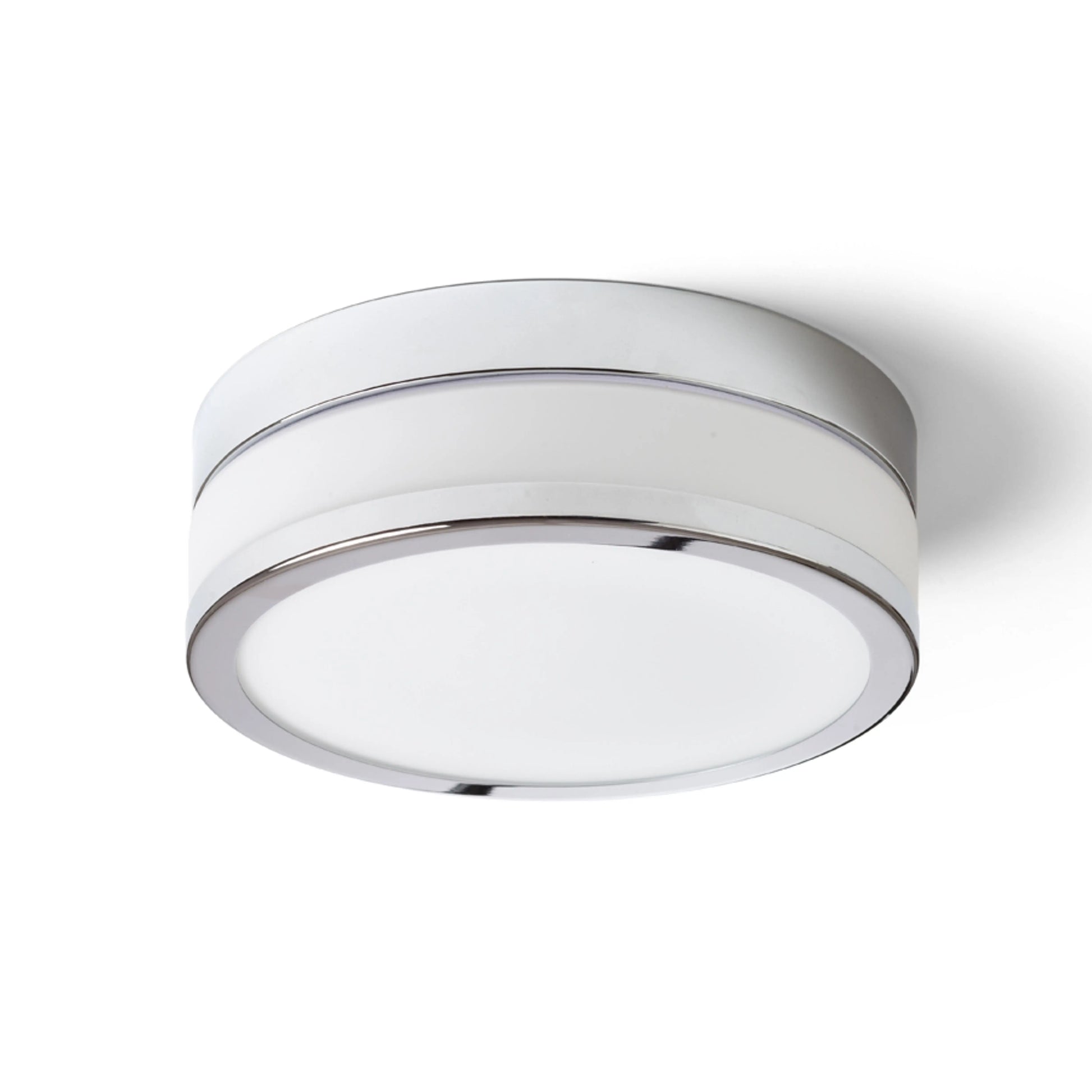 RENDL surface mounted lamp CIRA LED 23 ceiling opal-colored glass/chrome 230V LED 12W IP44 3000K R13742 2