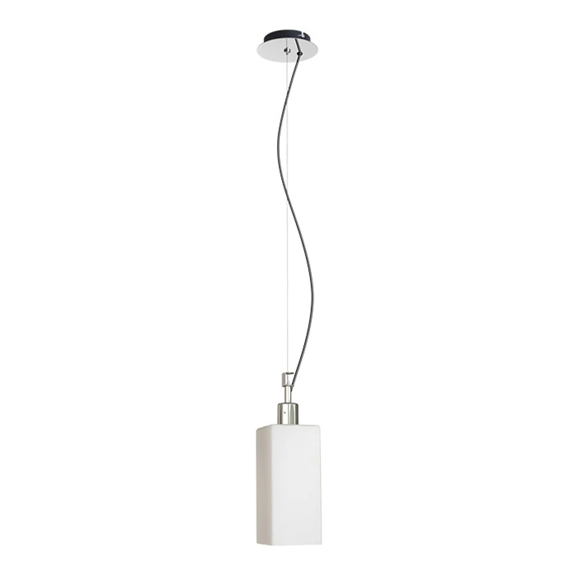 RENDL pendant lamp LIZ NEW pendant  opal-colored glass/chrome 230V LED E27 15W R13822 3