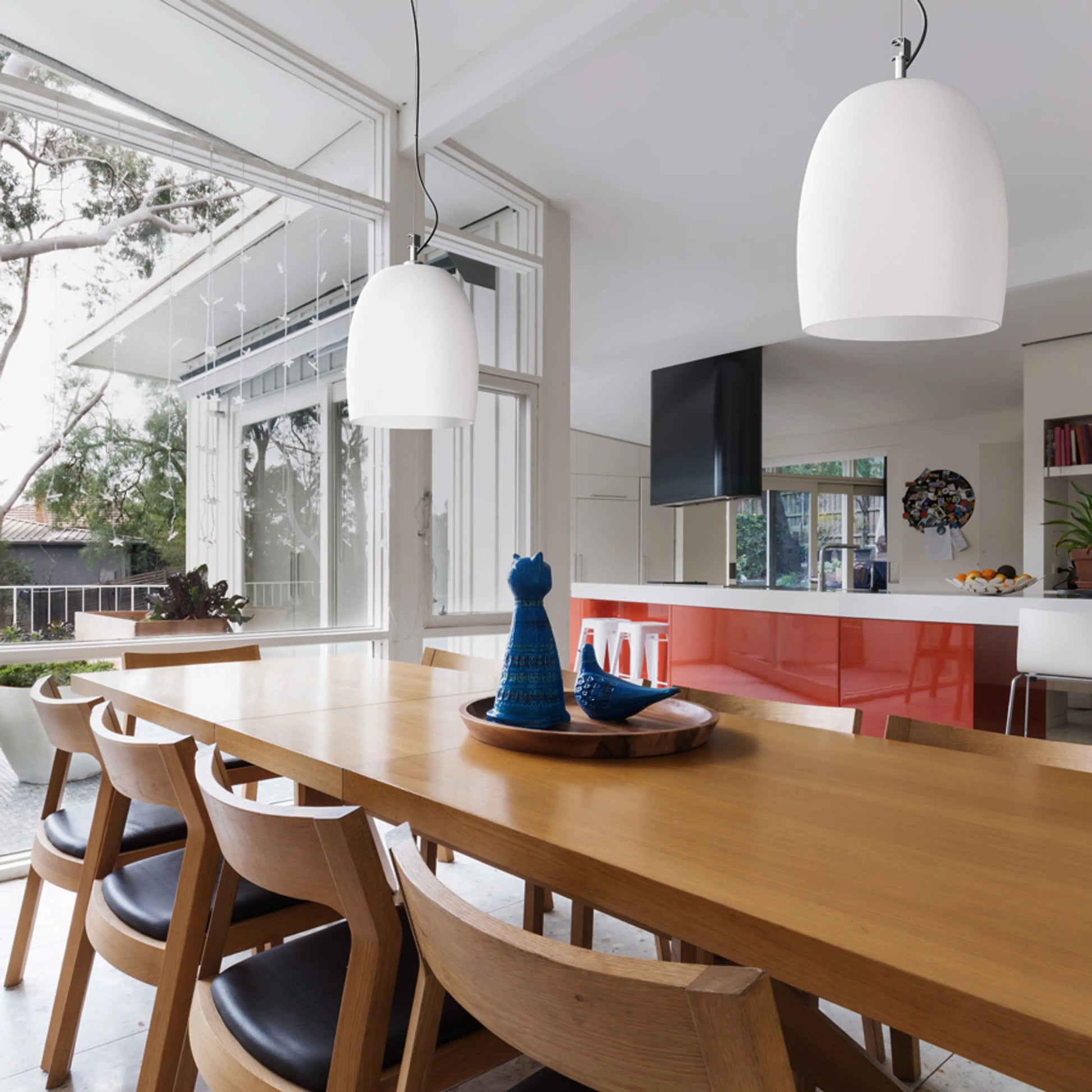 RENDL pendant lamp COROA NEW 28 pendant  opal-colored glass/chrome 230V LED E27 15W R13824 2