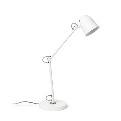 RENDL table lamp DANNY table white matt nickel 230V LED E14 5W R14187 8