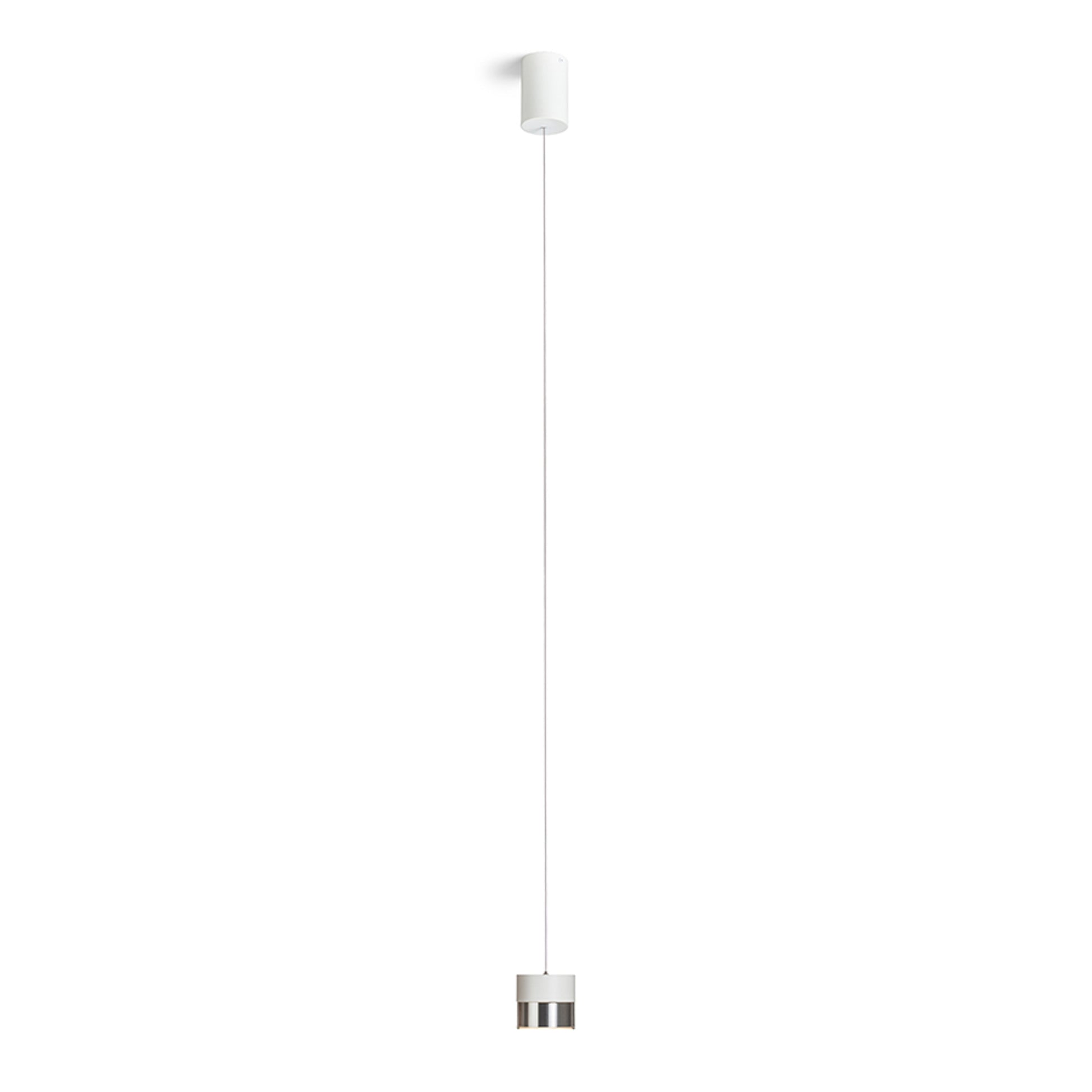 RENDL pendant lamp JUNIPER height adjustable pendant white chrome 230V LED 15W 30°  3000K R14218 3