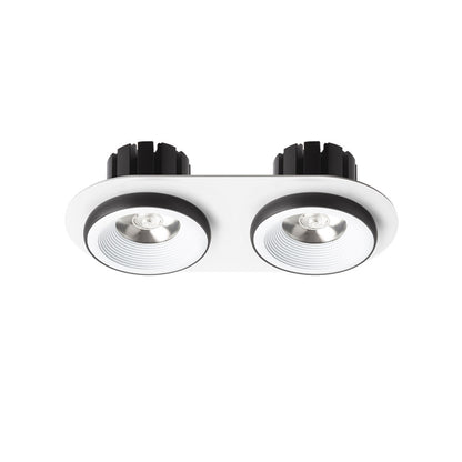 RENDL recessed light SHARM R II recessed white/black 230V LED 2x10W 24° 3000K R14572 2