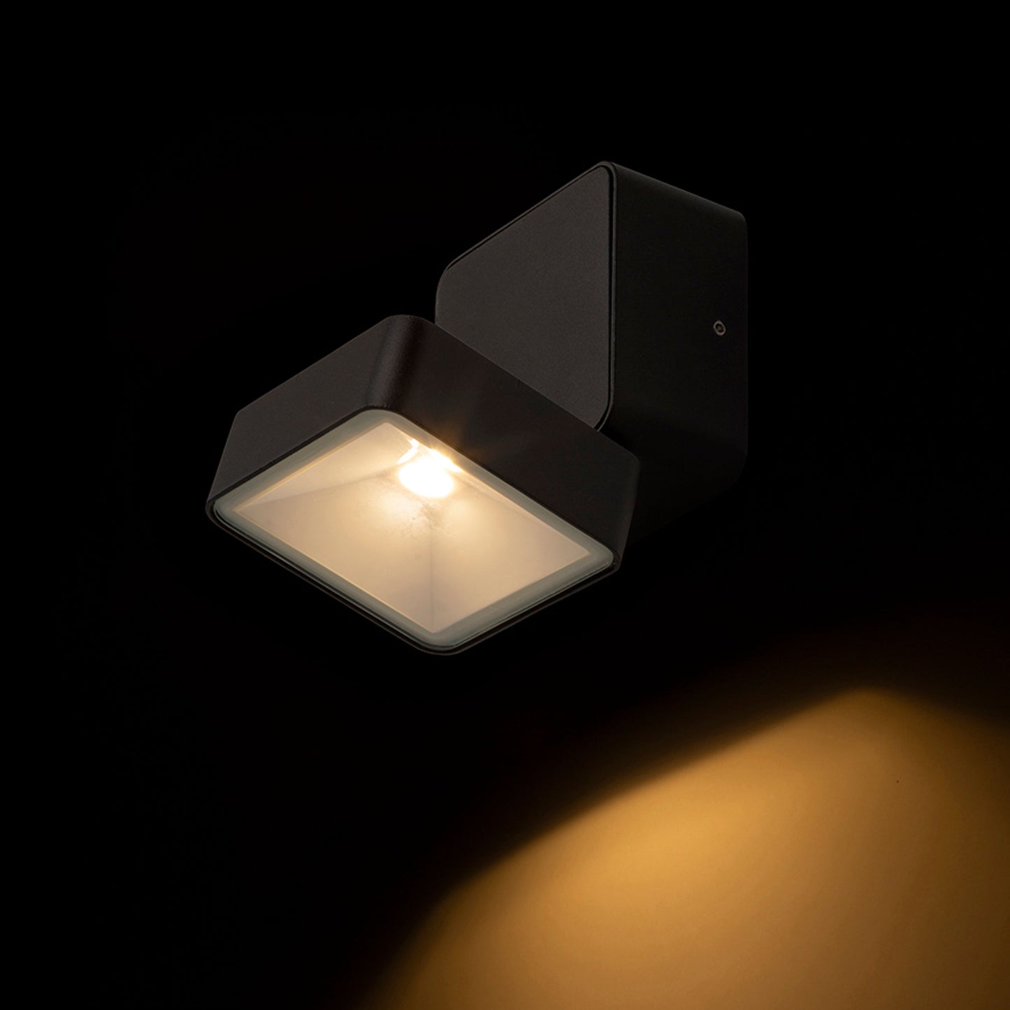 RENDL outdoor lamp FLAVIO SQ surface mounted black 230V LED 6W 110° IP54 3000K R14592 8