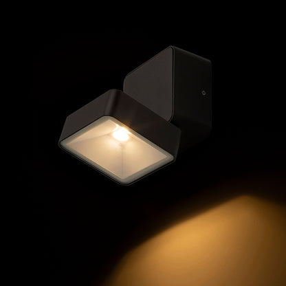 RENDL outdoor lamp FLAVIO SQ surface mounted black 230V LED 6W 110° IP54 3000K R14592 8