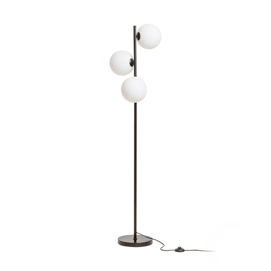 RENDL floor lamp ETHERIA floor black opal-colored glass 230V LED G9 3x7W R14593 1